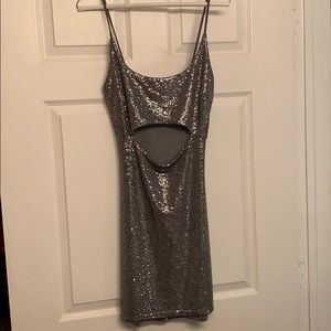 Sequin Cutout Dress